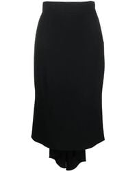 Moschino - High-Waisted Asymmetric Midi Skirt - Lyst