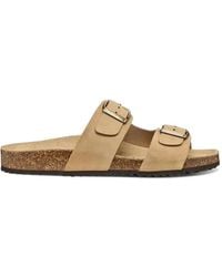 Geox - Buckle-Fastening Slides - Lyst