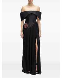 ARAFTU - Off-The-Shoulder Corset-Style Gown - Lyst