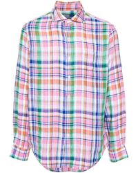 Polo Ralph Lauren - Chemise en lin à carreaux - Lyst