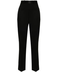 Victoria Beckham - High-waist Straight-leg Trousers - Lyst