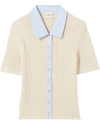 Claudie Pierlot - Button-Fastening Collar Shirt - Lyst
