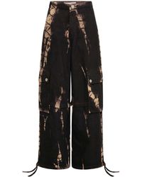 Dion Lee - Jeans a gamba ampia con fantasia tie-dye - Lyst