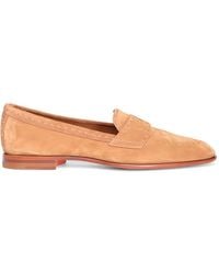 Santoni - Marlene Suede Loafers - Lyst