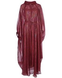 Baruni - Zahra Tie-Waist Maxi Dress - Lyst