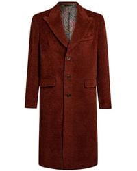 Etro - Check-Texture Coat - Lyst