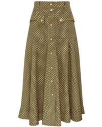 Zimmermann - Luna Cargo Midi-Rok - Lyst