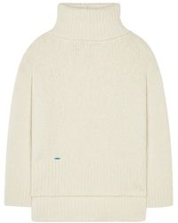 Alanui - Logo-Plaque Cashmere-Silk Blend Jumper - Lyst