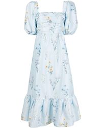 SELF-PORTRAIT Crystal-embellished Taffeta Midi Dress - We Select Dresses