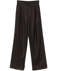 Petar Petrov - Pleated Wide-Leg Trousers - Lyst
