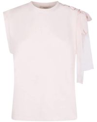 Twinset - Bow-Detail T-Shirt - Lyst