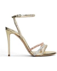 Casadei - Andromeda Crystal-Embellished Sandals - Lyst