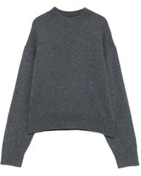 Pinko - Ribbed-Trim Mock-Neck Sweater - Lyst