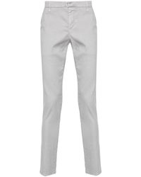 Dondup - Pantaloni slim con placca logo - Lyst