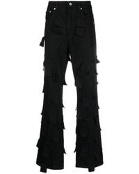 Who Decides War - Cut-out Straight-leg Jeans - Lyst