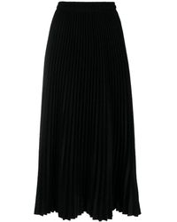 Ermanno Scervino - High-waisted Pleated Midi Skirt - Lyst