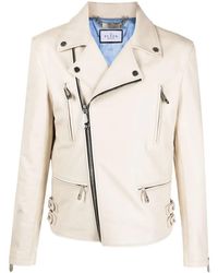 Philipp Plein - Gothic Plein Leather Biker Jacket - Lyst