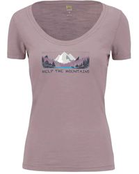 Karpos - Mountain-Print V-Neck T-Shirt - Lyst