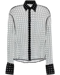 Ermanno Scervino - Polka-Dot Silk Shirt - Lyst