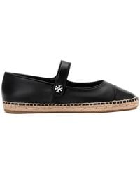 Tory Burch - Cap-Toe Marry Jane Leather Ballet Flats - Lyst