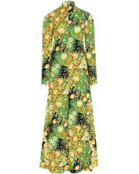 Rosetta Getty - Vestido largo con cremallera y cuello alto - Lyst
