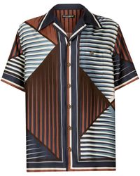 Dolce & Gabbana - Seiden-Hawaiihemd mit geometrischem Print - Lyst