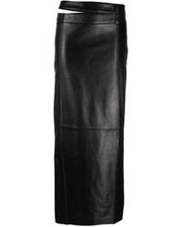 The Mannei - Cut-Out Leather Maxi Skirt - Lyst