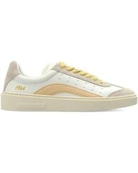 DSquared² - Suede Panel Lace-Up Sneakers - Lyst