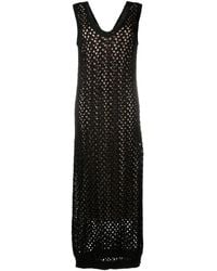 Brunello Cucinelli - Open-Knit Maxi Dress - Lyst