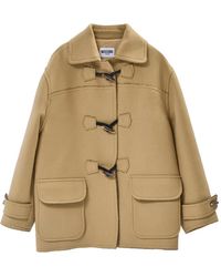 Moschino - Toggle-Fastening Notch-Lapel Coat - Lyst
