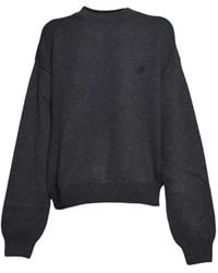 MSGM - Logo-Embroidered Sweater - Lyst