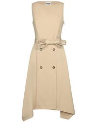 Moschino - Double-Breasted Belted Midi Dress - Lyst
