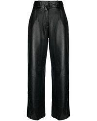Kassl - Straight-leg Leather Trousers - Lyst