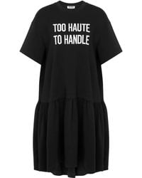 Moschino - Vestido De Día Corto A Capas - Lyst