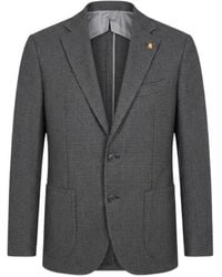 Sartoria Latorre - Houndstooth-Pattern Single-Breasted Blazer - Lyst