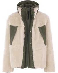 Sacai - Fleece-Paneled Hooded Jacket - Lyst