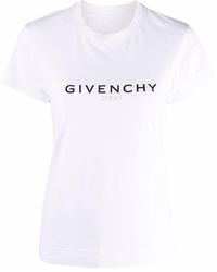 Givenchy - Schmales T-Shirt mit Logo-Print - Lyst