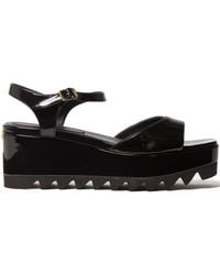 Stella McCartney - Platform Buckle Heeled Sandals - Lyst