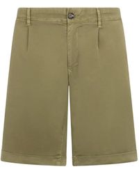 Moorer - Pleated Bermuda Shorts - Lyst