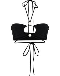 Magda Butrym - Top Bikini Con Perle Top - Lyst