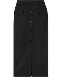 Violante Nessi - Adassa Button-Down Midi Skirt - Lyst