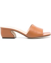 Sergio Rossi - 52mm Leather Mules - Lyst