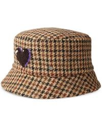 Maison Michel - Axel Shepherd's-Check Bucket Hat - Lyst