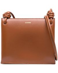Jil Sander - Giro Logo-Embossed Shoulder Bag - Lyst