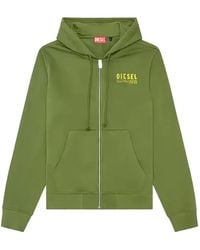 DIESEL - Sweater Met Capuchon En Rits - Lyst