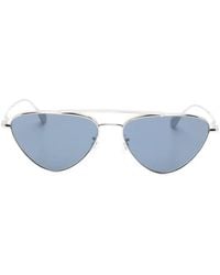 Jil Sander - X Oliver Peoples Geometric-Frame Sunglasses - Lyst