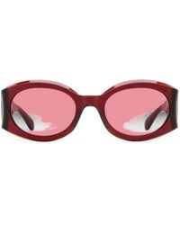 Ferragamo Eyewear - Oval-Frame Sunglasses - Lyst
