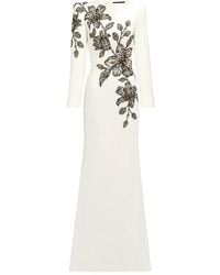 Jenny Packham - Floral-Embellished Maxi Dress - Lyst