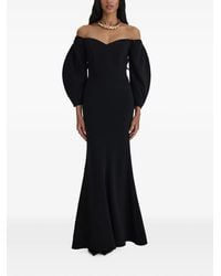 MOOS STUDIO - Off-Shoulder Puff-Sleeve Maxi Dress - Lyst