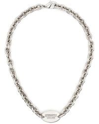 DSquared² - Logo-Plaque Chain-Link Necklace - Lyst